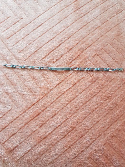 Bratara argint 925 vintage 19.5 cm placuta,cartier,stare foarte buna