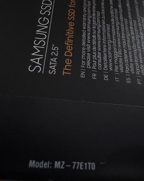 SSD 870evo 1T !Noi an 2025