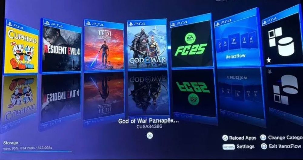 Прошитая PS4 Pro + 2 геймпада