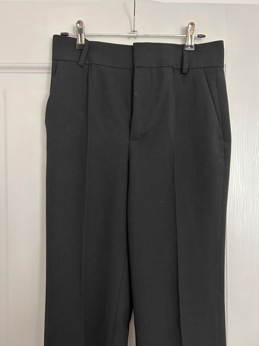 Pantaloni stofă groasă la dungă