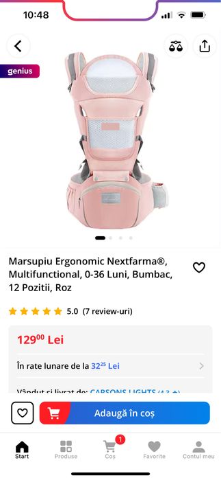 Marsupiu pentru bebelusi