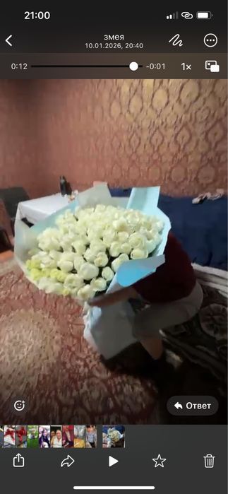 101 роза букет метровый