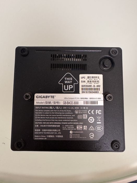 Mini PC Gigabyte BRIX GB-BACE-3000 4GB RAM SSD 240GB HDMI WiFi