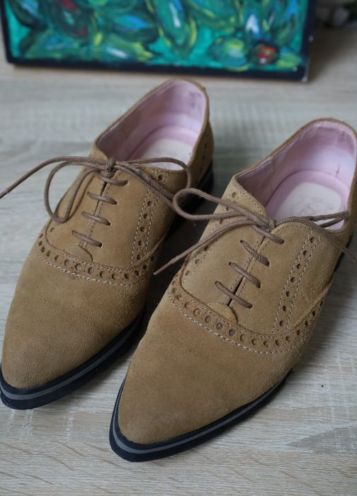 Pantofi eleganți cu șiret piele 38