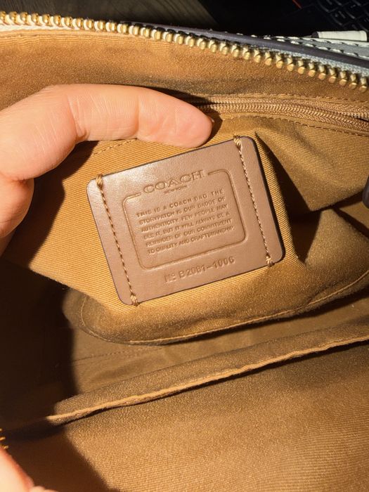 Чанта Coach естествена кожа