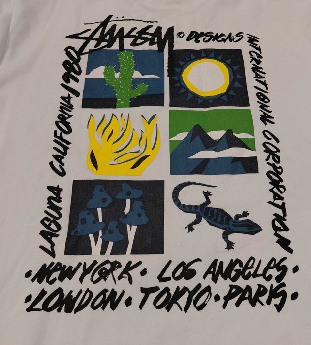 Stussy памучна блуза с дълъг ръкав размер L