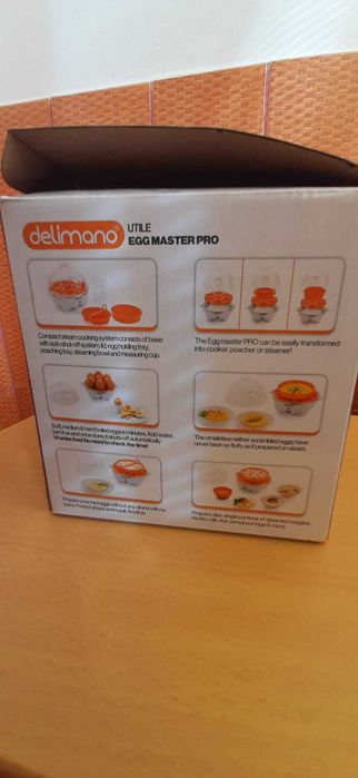 Fierbător ouă Delimano Utile Egg Master Pro, pentru 7 ouă, nou