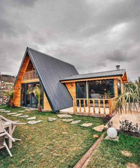 Vand dar si realizez la comanda cabane tip casa sau Aframe la cheie