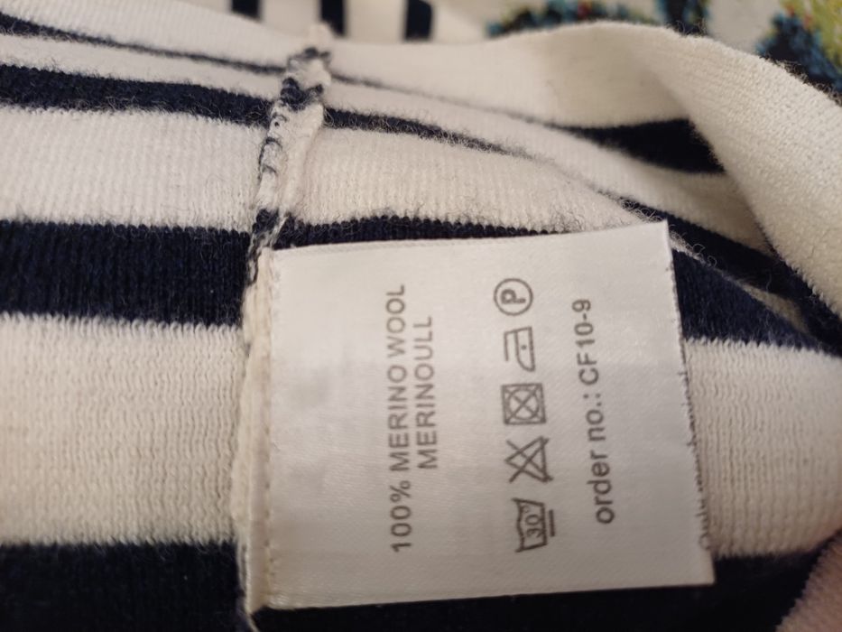 Pulover lana merinos 100%, fin M/L Carla F