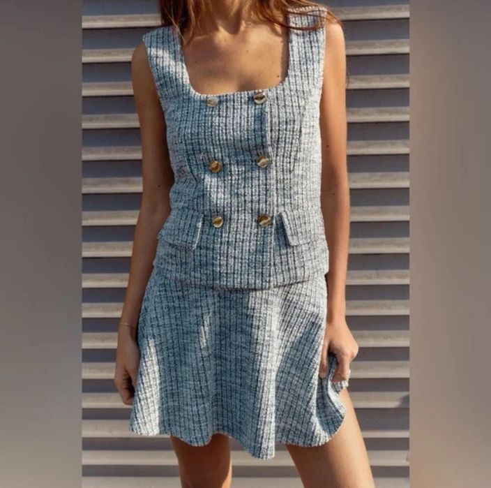 Зара, сет две части, с етикет, М размер( отговаря на С),70 лв