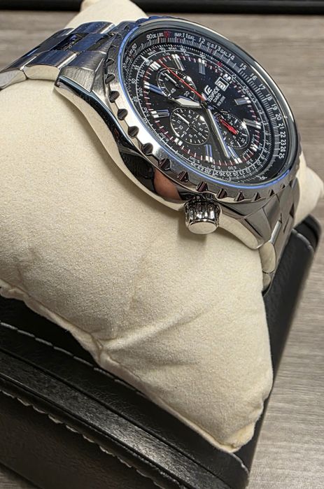 Casio Men's EF527D-1AV Edifice Stainless Steel Multi-Function Watch