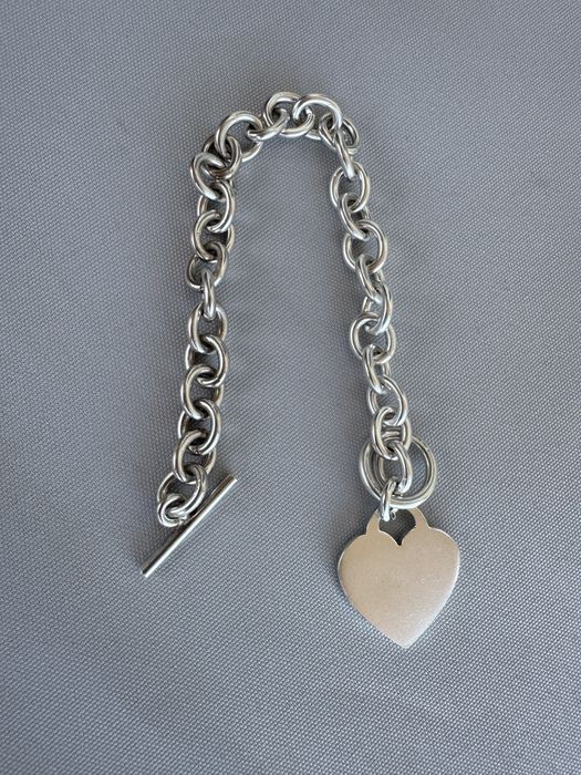 Bratara din argint cu charm inima