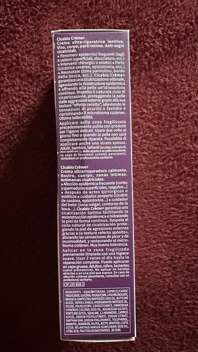 Crema reparatoare Bioderma Cicabio Crema+, 40 ml