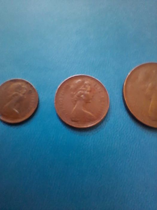 сет 1971 1/2 New Penny/Half /,1 Penny,2 new Pence