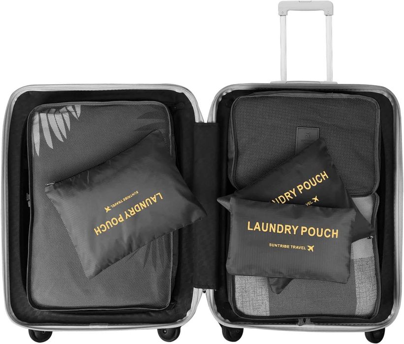 Set 6 genti organizatoare de calatorie pentru depozitare haine valiza