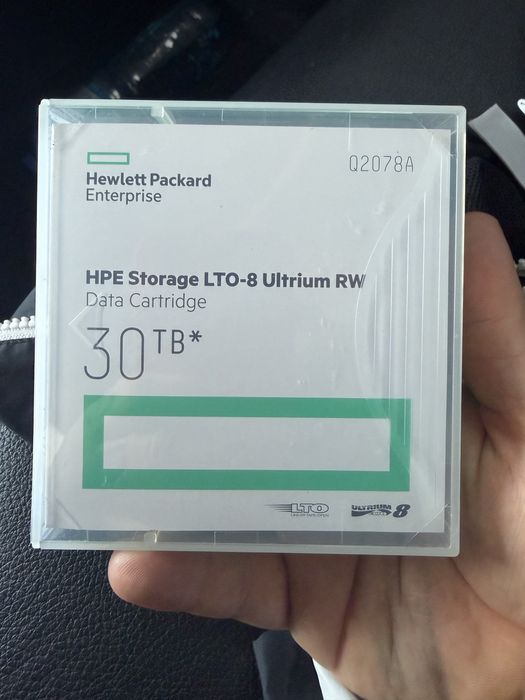 Професионална магнитна лента за архивиране на данни. HPE Storage LTO-8 Ultrium RW Data