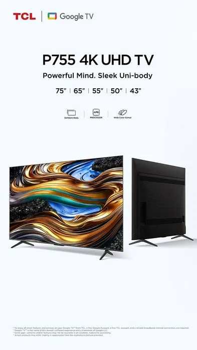 Телевизор TCL 43,50,55,65,75,98 New (2025) Официальный гарантии