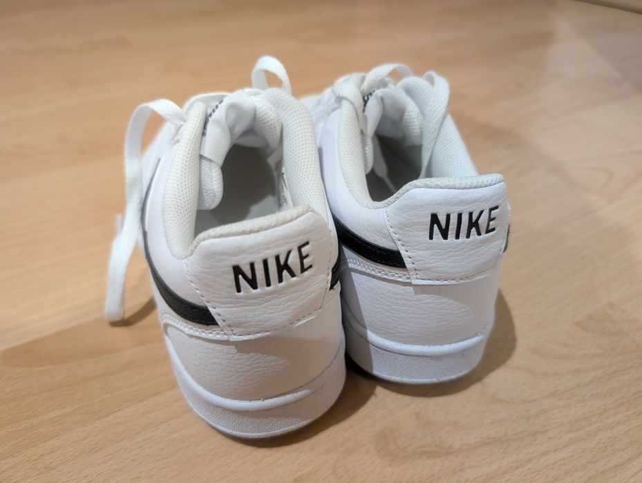Nike Court Vision Low Next Nature, Alb, Negru