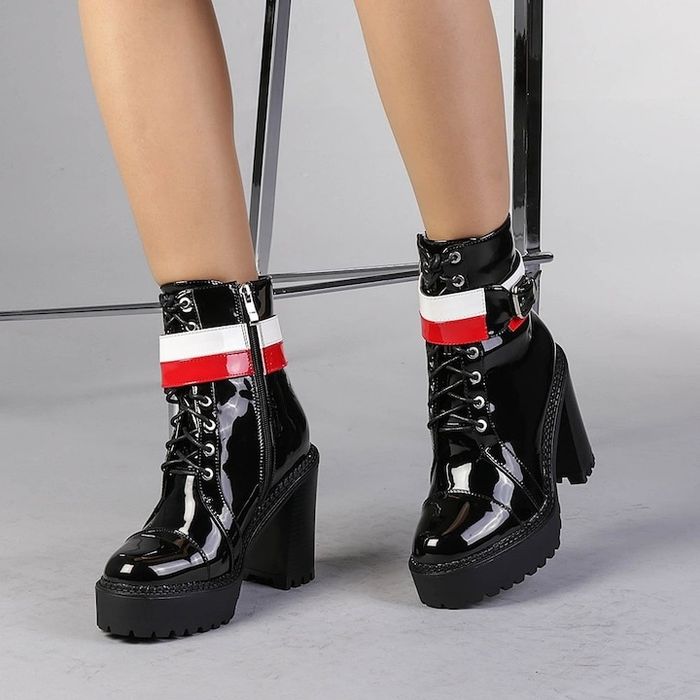 Botine cu toc gros