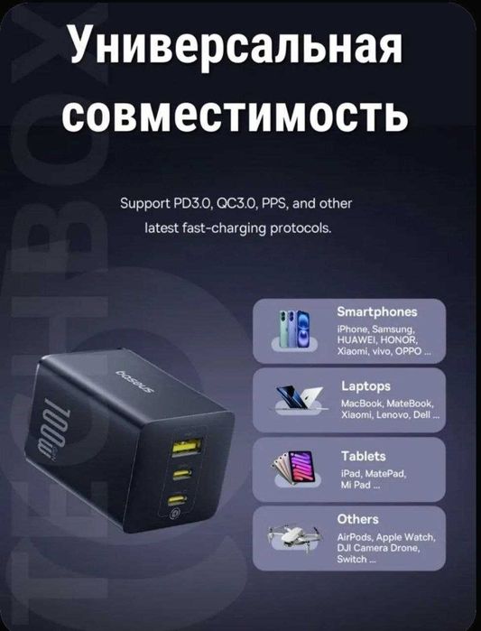 Baseus 100w Быстрое зарядное устройство