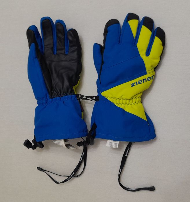 Mănuși de schi bike Ziener Agil As albastru intens verde deschis nr. 7