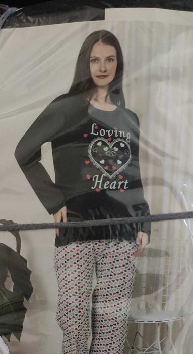 Дамски пижами М-ХЛ лека вата