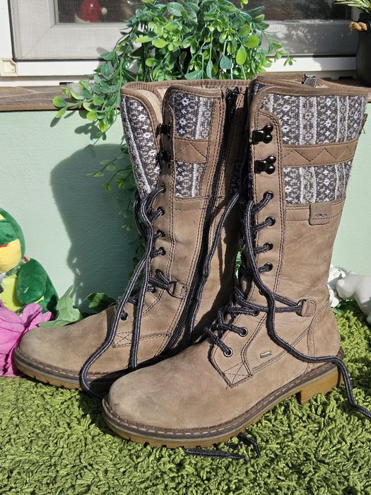 Landrover топли дълги ботуши от кожа