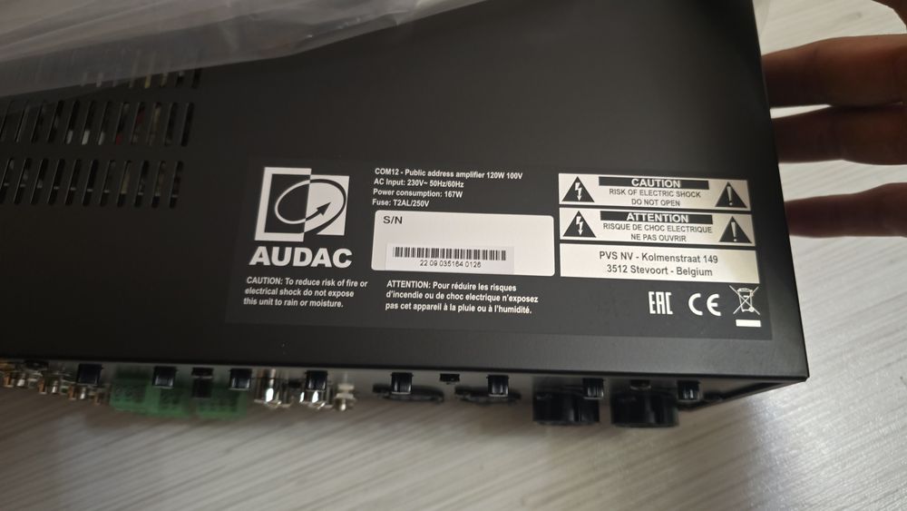 Усилитель-микшер AUDAC

COM12MK2