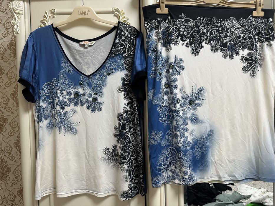 женская одежда юбка с кофтой размер 52-50