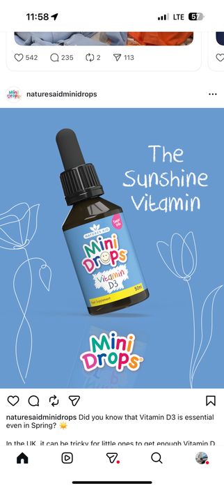 VitaminD3, Mini drops
