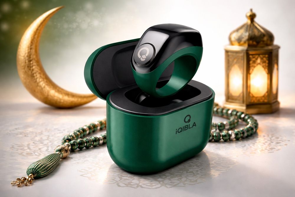 Zikr ring Jood smart uzuk iQibla, qadam xisoblash va puls o'lchash