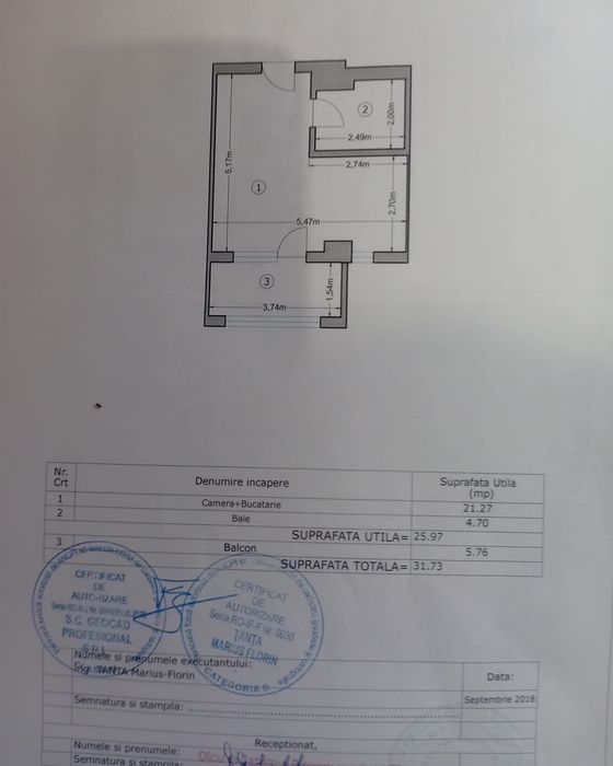 Garsoniera Militari Residence Ilie Petre 86