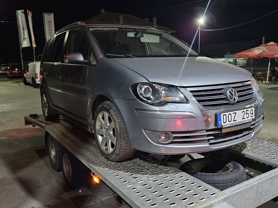 Bot Parte Fata VW Touran Facelift FL 2.0 TDI BMM Bara Far Faruri Capota Aripa aripi Grila Pachet fata completa Tragar Radiatoare electroventilatoare