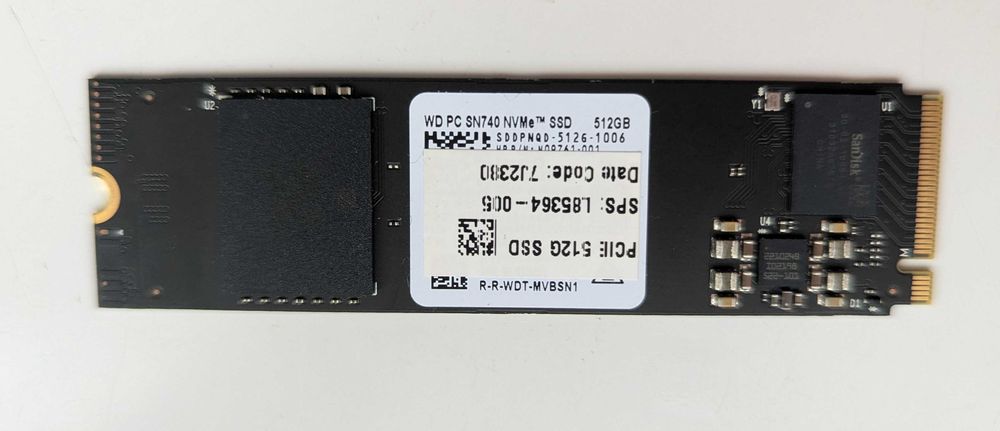 SSD Western Digital SN 740 512GB, Aproape nou doar 14 zile