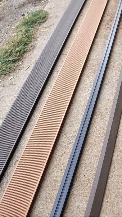 WPC композитен декинг. Дъски за настилка, облицовки и огради