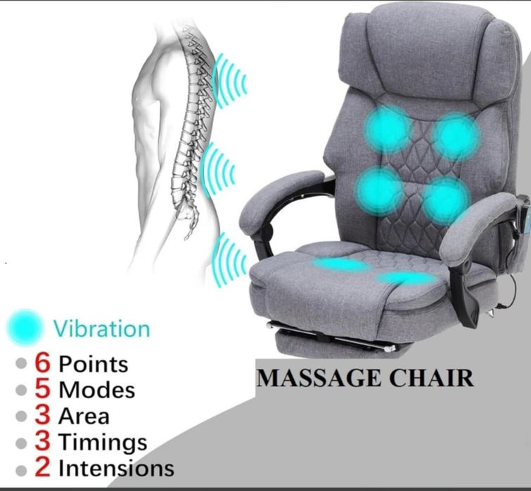 Scaun de birou cu masaj și încălzire