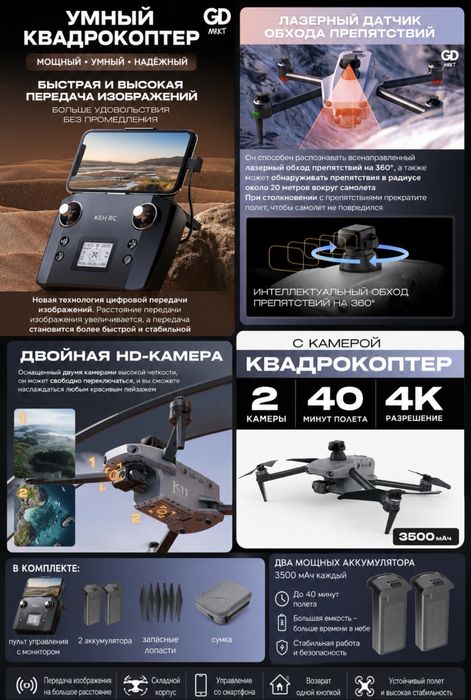 Квадрокоптер с камерой