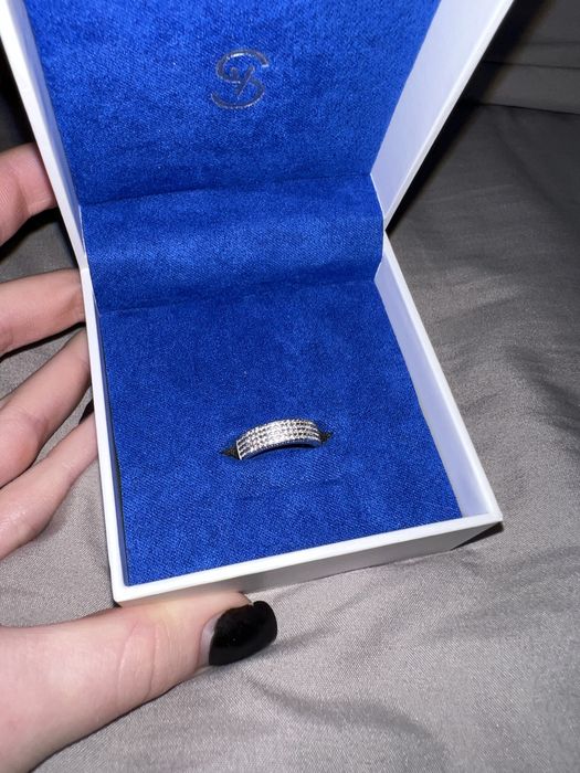 Кольцо дорожка из серебра