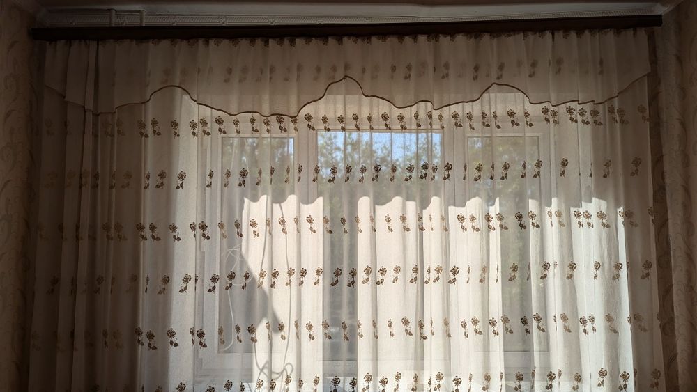 Гардина со шторой