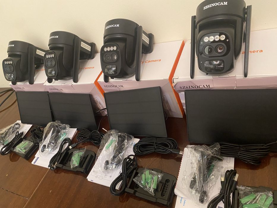 Соларна 4G PTZ камера – 10× Zoom • Два обектива • 32GB карта