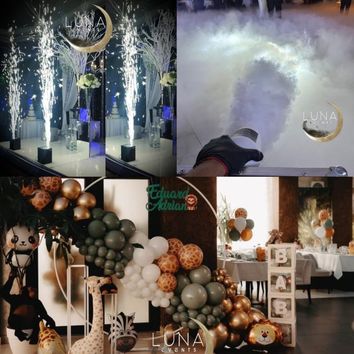 Fum greu cu gheata carbonica /Artificii reci nunta/Aranjamente baloane