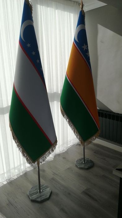 Қарақалпақстан флаг Qoraqalpog'iston bayrog'i