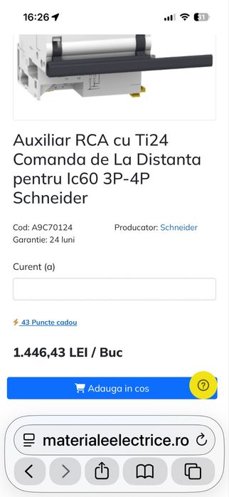 Auxiliar RCA  A9C70124