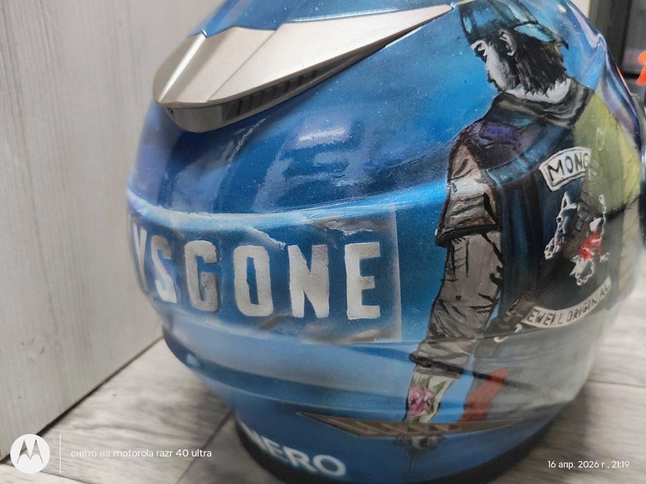 Роспись Мото шлем для скутера