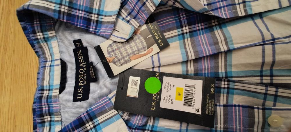 US Polo риза с къс ръкав