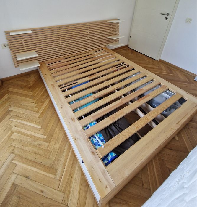 Pat Ikea Mandal cu somiera si saltea
