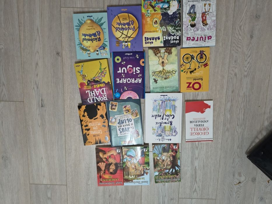 Mega pachet 55 cărți copii, bibliografie școlară și Editura Arthur