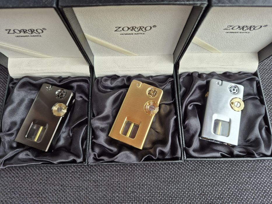 Луксозна бензинова запалка ZORRO 785,три цвята