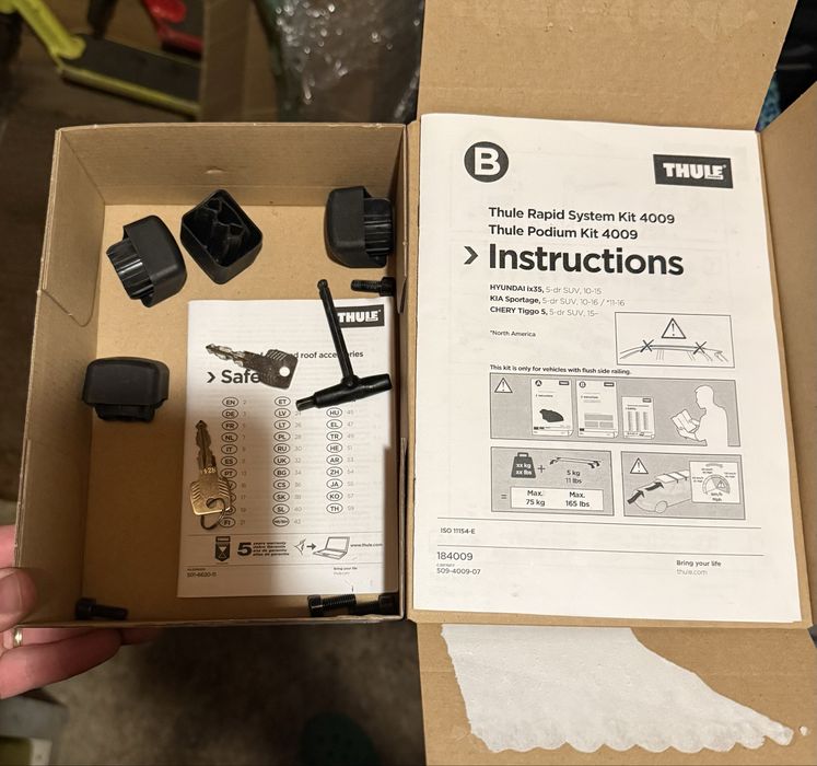 Bari transversale Thule set complet 118cm