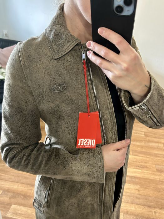 Пальто diesel оргинал кожа